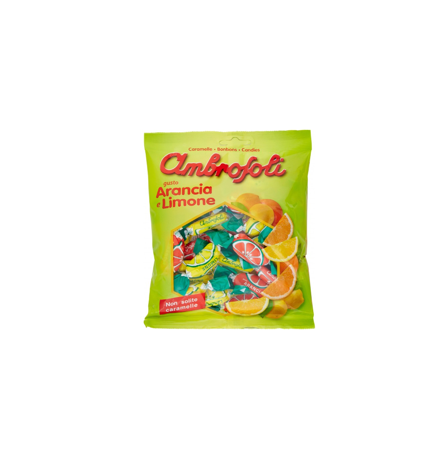 AMBROSOLI CARAM.SPICCHI AGRUMI 150G 20PZ