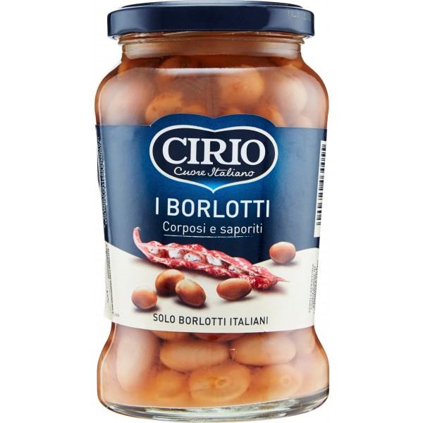 CIRIO FAGIOLI BORLOTTI VETRO 370G 12PZ