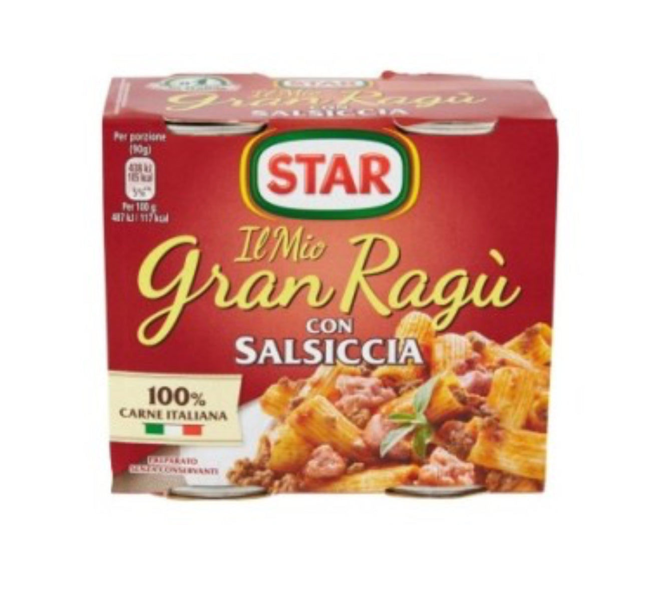 STAR GRAN RAGU GR180*2 CON SALSICCIA*12