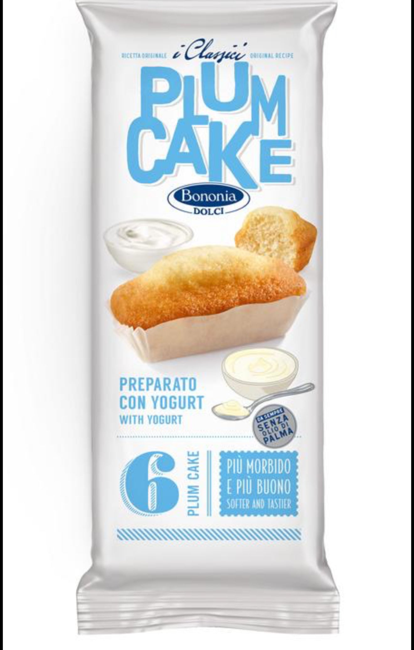 Plum cake yogurt BONONIA DOLCI(33*6)*198gr*15pz
