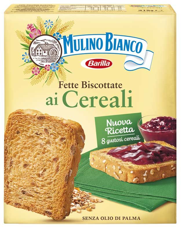 MULINO BIANCO FETTE BISCOTTATE LE CEREALI CEREALS RUSKS 315G/11.11OZ. 16PZ