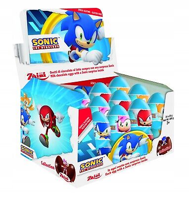 ZAINI SONIC SURPRISE MILK CHOCOLATE EGGS WITH PRIZE 20G 24PZ