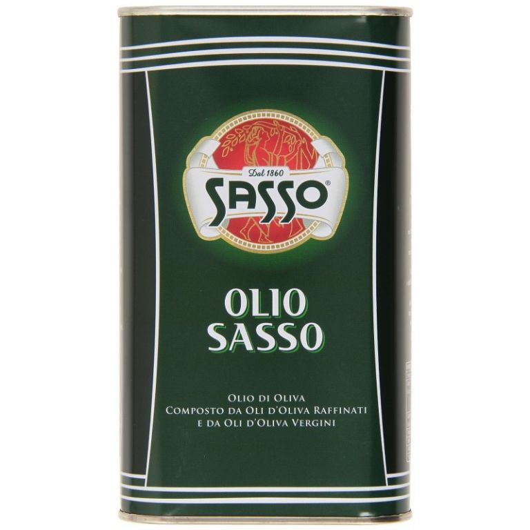 SASSO : "OLIO DI OLIVA" OLIVE OIL 1LITER/33.8OZ. 10PZ