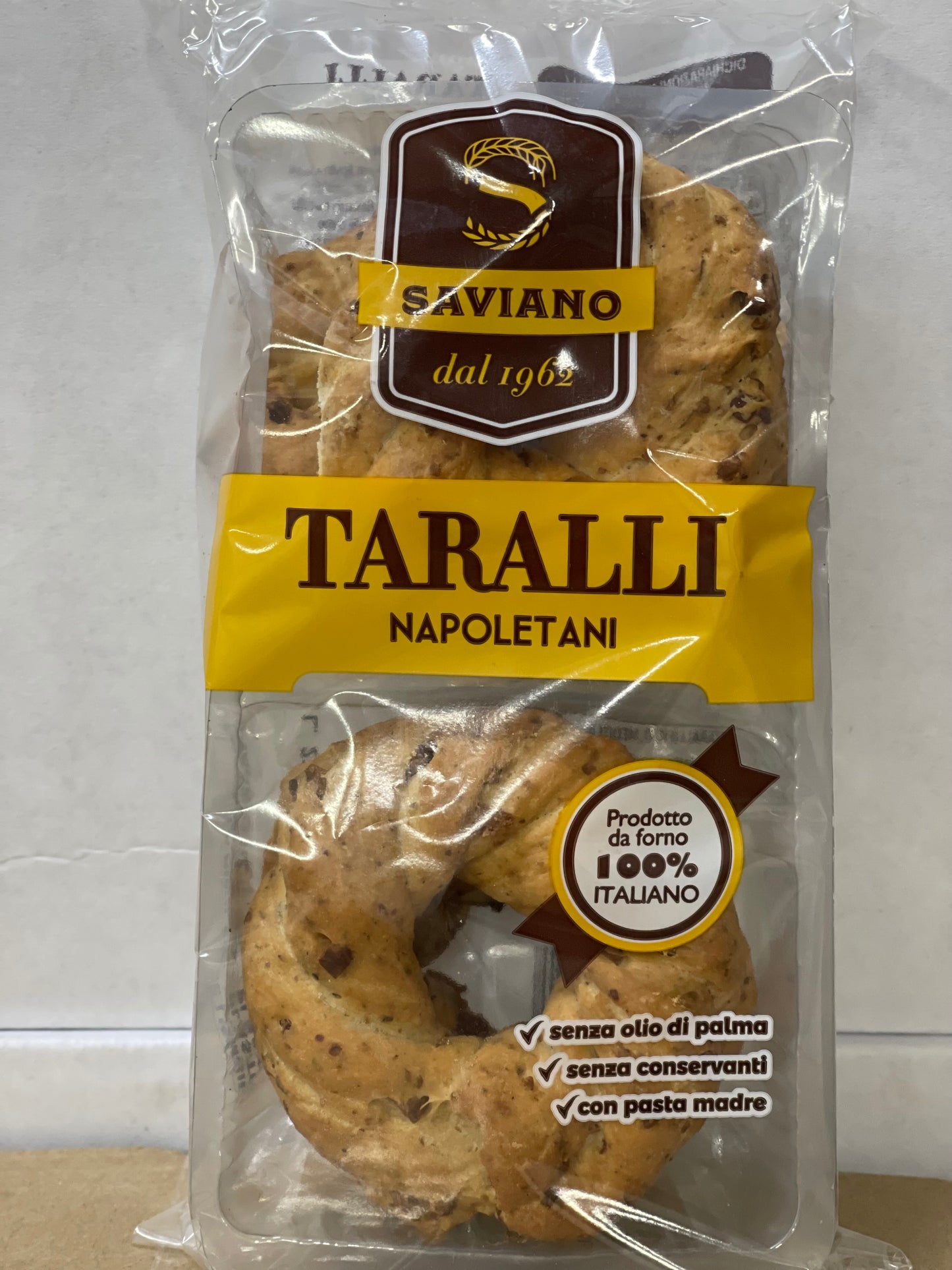 SAVIANO TARALLI SUGNA E PEPE T4 160G 20PZ