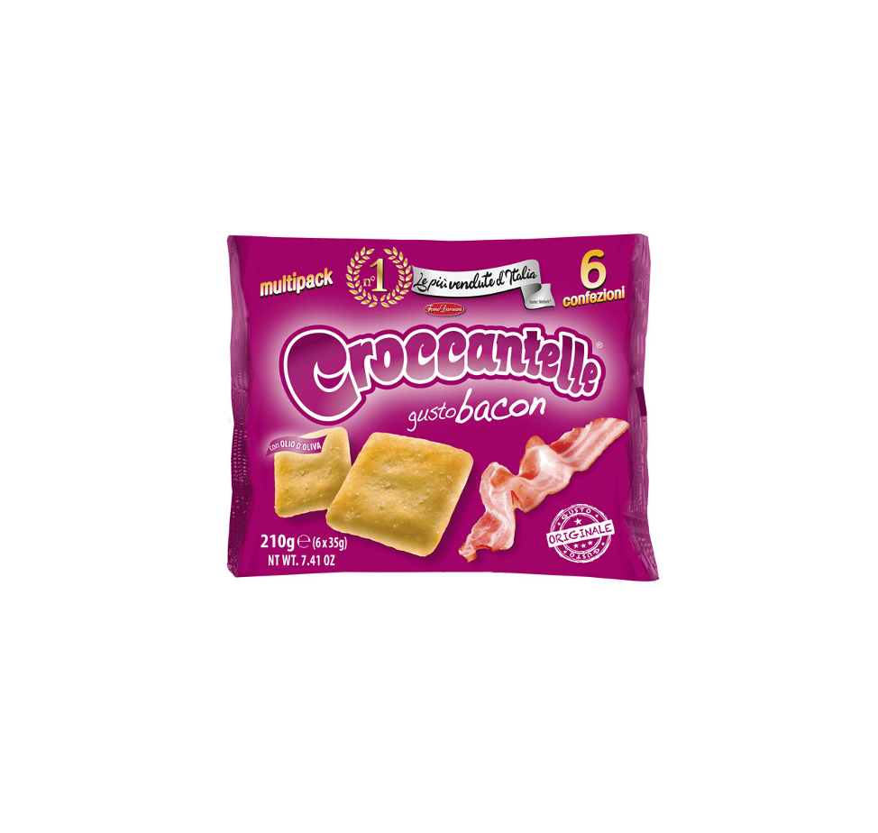 Croccantelle multipack Bacon 210G 8PZ