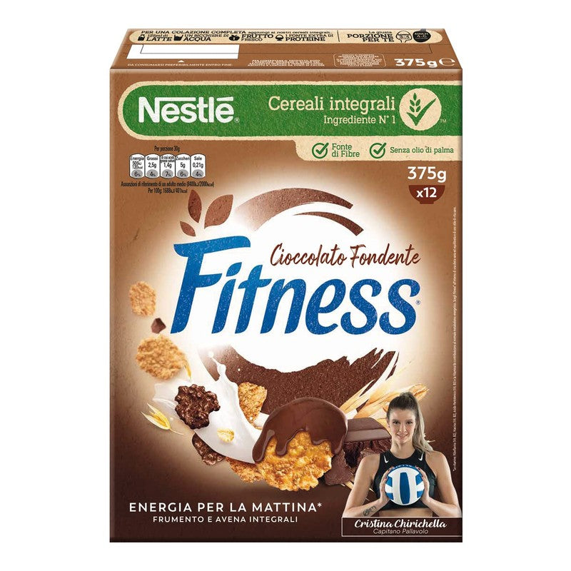 FITNESS DARK CHOCOLATE CEREALS 375G 8PZ
