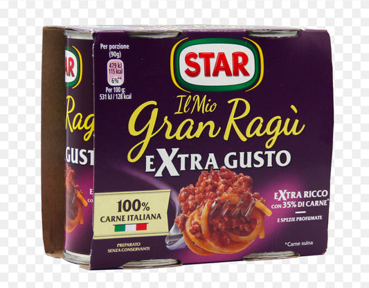 STAR RAGU GR180*2 Carne*12pz