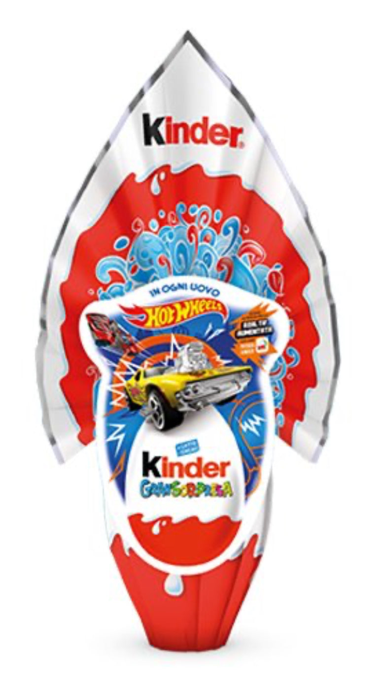 KINDER GRANSORPRESA assortite  hot wheels 220G