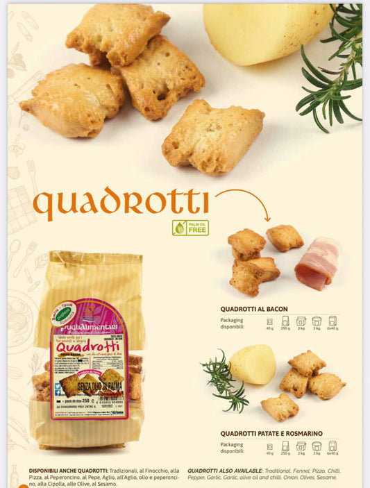QUADROTTI PATATE ROSMARINO 250gr*20