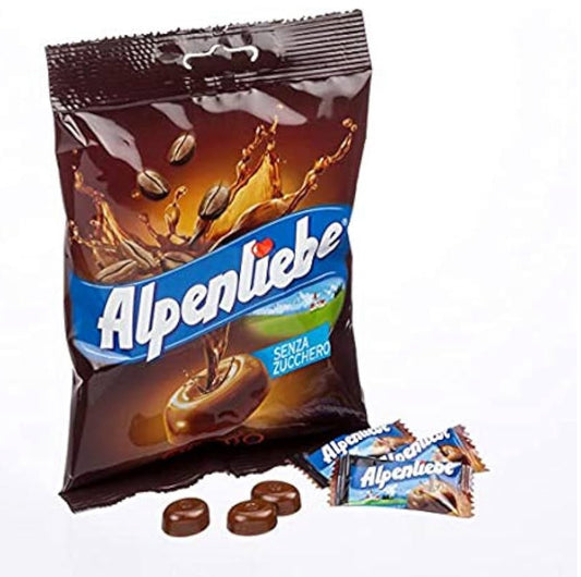 Alpenliebe Suger Free Expresso Candy 80gr 12pz