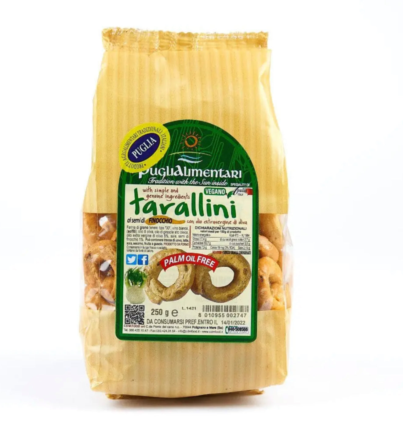 TARALLINI AL FINOCCHIO 250gr*20