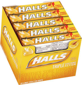 HALLS RELIEF HONEY LEMON 33.5G 2OCT