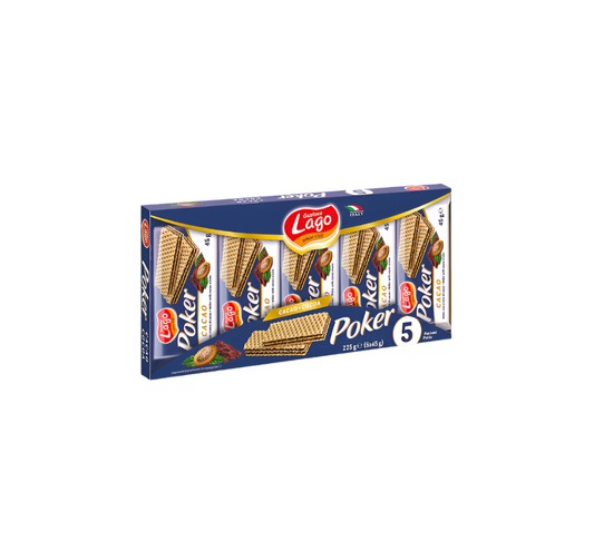 Lago Elledi Wafer Poker Cacao 225g 16pz