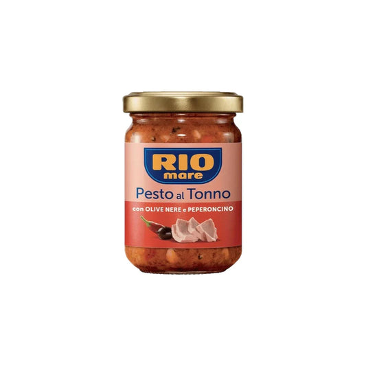 RIO MARE PESTO AL TONNO BLACK OLIVES AND CHILLI 130G 12PZ