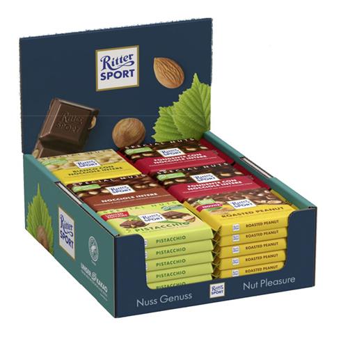RITTER SPORT EXPO' ASSORTITO SPECIAL NUTS 100G 36PZ