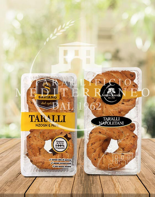 SAVIANO TARALLI SUGNA E PEPE T4 160G 20PZ