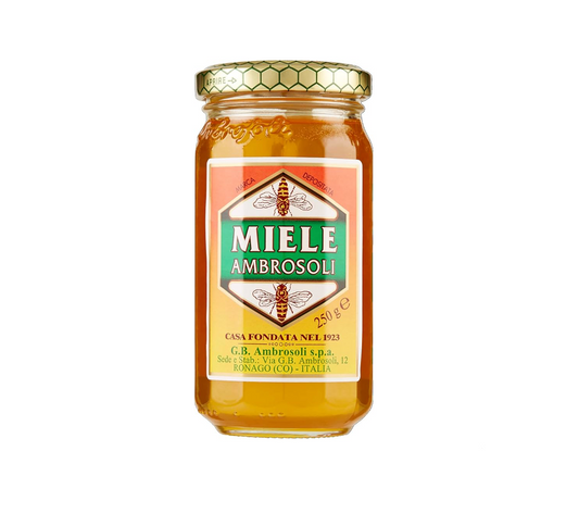 AMBROSOLI MILLEFIORI MIELE HONEY 250G/8.8OZ 12PZ
