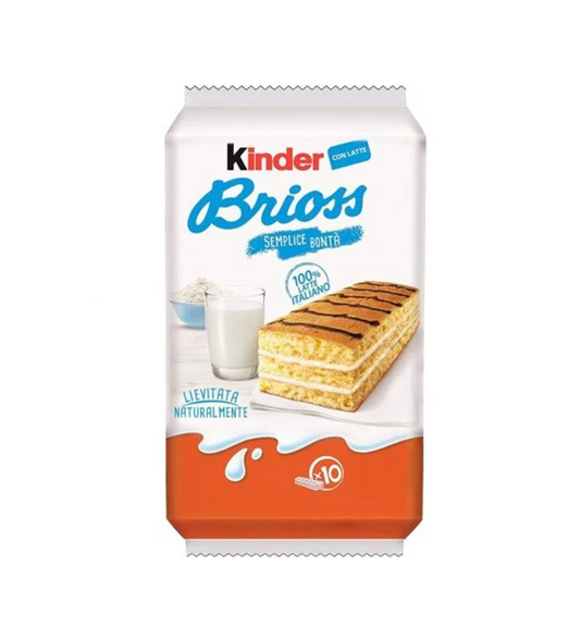 FERRERO KINDER BRIOSS LATTE SNACKS T10 270G/9.52OZ 12PZ