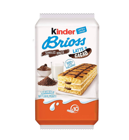 FERRERO KINDER BRIOSS LAT/CACAO T10 12PZ