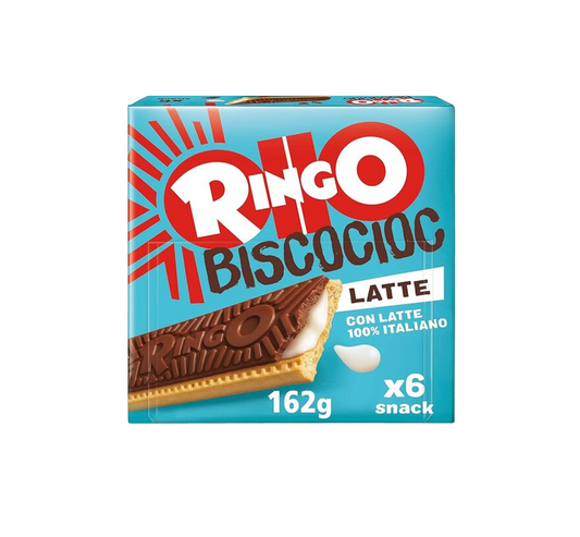 PAVESI RINGO BISCOCIOC LATTE 162G 12PZ