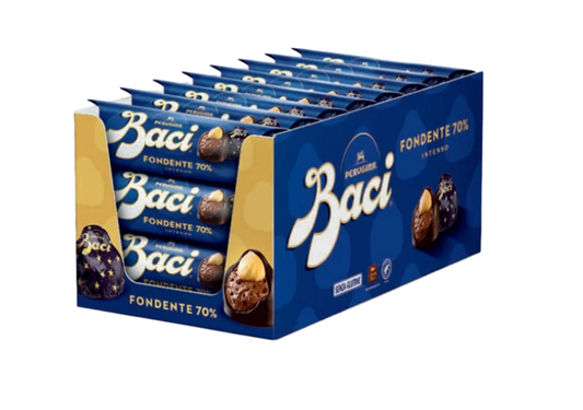PERUGINA BACI TUBO FONDENTE 70% DARK CHOCOLATE T3 21PZ