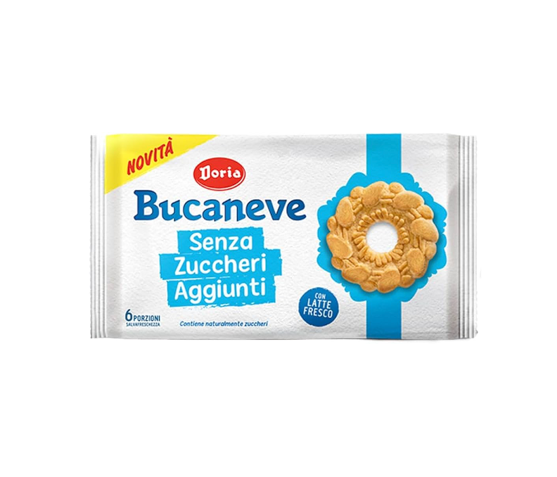 DORIA BUCANEVE SENZA ZUCCHERI 265G 12PZ