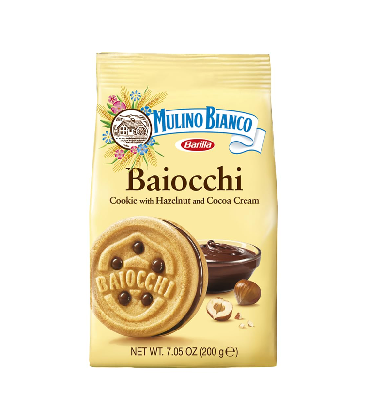 Mulino Bianco Baiocchi Cookie 7.05 oz|200g 10Pz