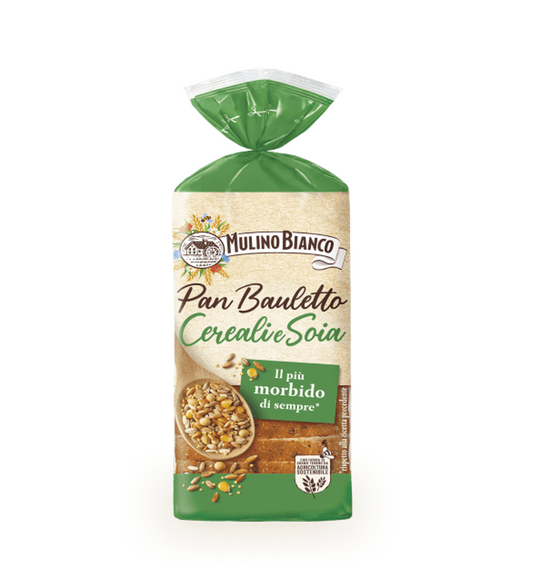 Mulino Bianco Pan Bauletto Cereali e Soia 400g 8Pz
