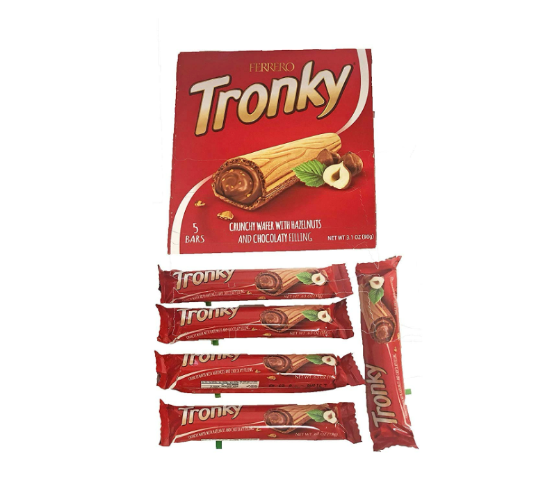 FERRERO TRONKY FAMIGLIA WITH HAZELNUT AND CHOCOLATE FILLING T.5 20PZ