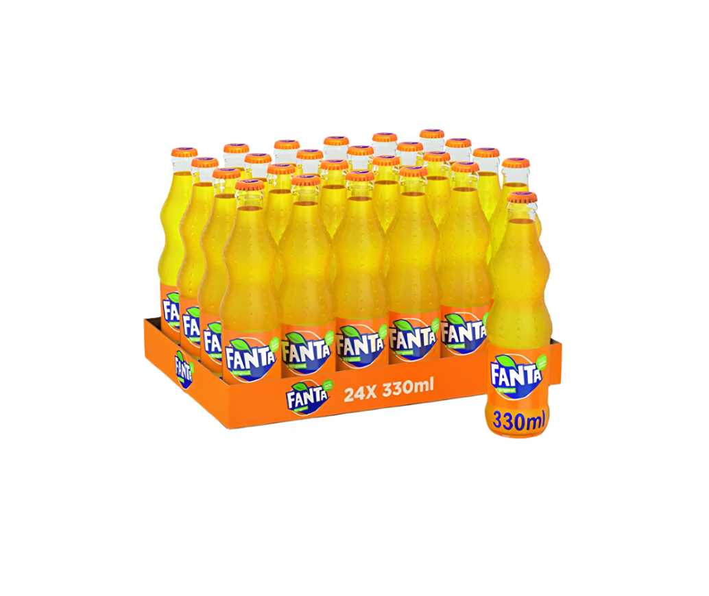 FANTA ORANGE SODA 330ML 24PZ