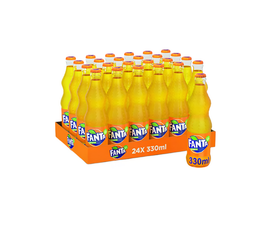 FANTA ORANGE SODA 330ML 24PZ