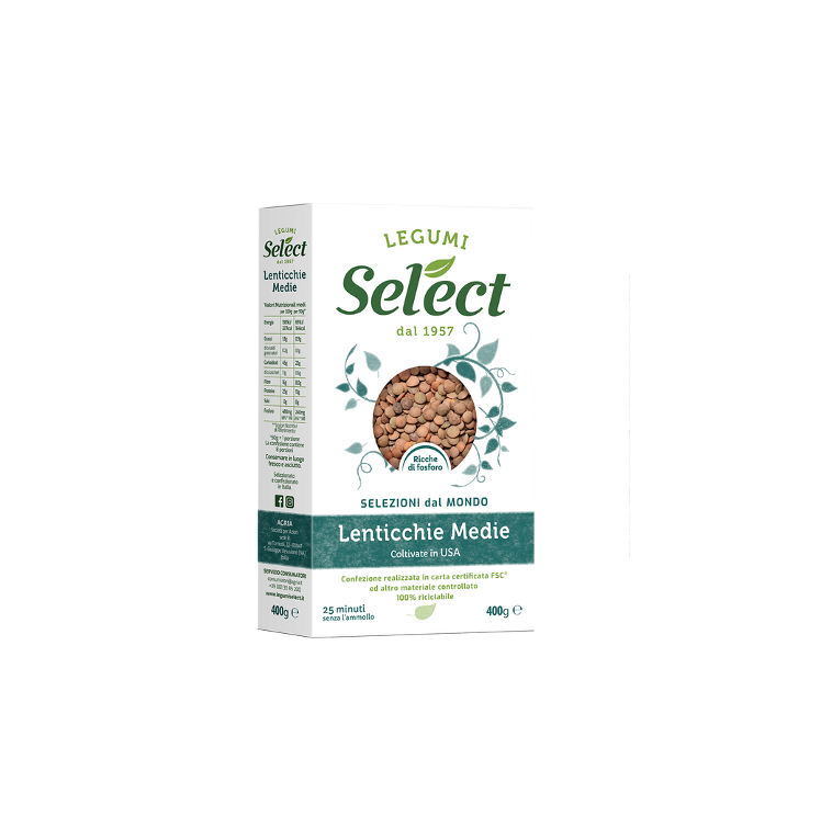 Select Lenticchie Medie 400g 18pz