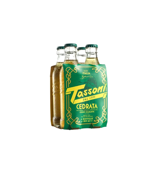 TASSONI CEDRATA SODA 180MLX4,  6Sets/24Bottles