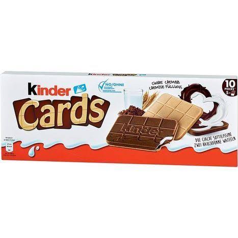 FERRERO KINDER CARDS MILK AND CHOCOLATE 128G 20PZ