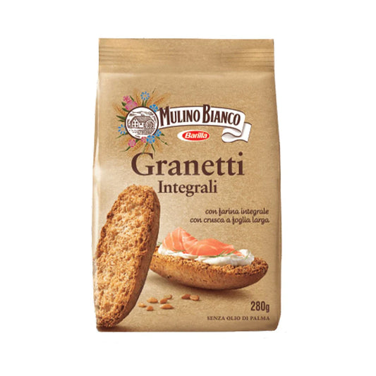 MULINO BIANCO GRANETTI INTEGRALI WHOLE WHEAT 9.8OZ/280G 16PZ
