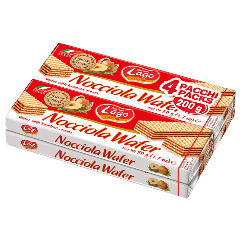LAGO MULTIPACK HAZELNUT WAFER 4X50G 32PZ