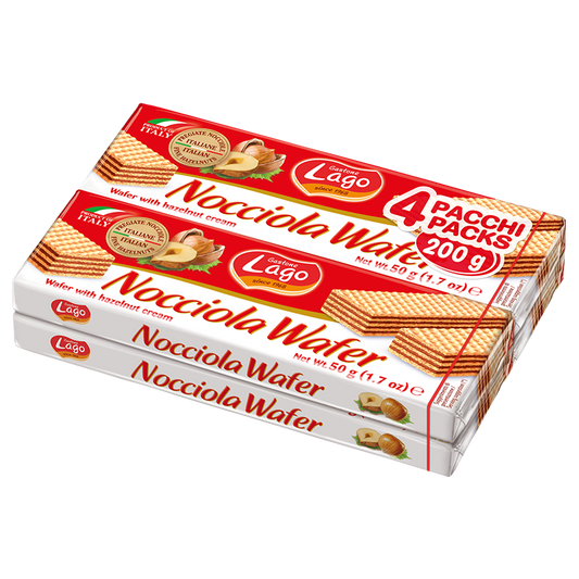 LAGO MULTIPACK HAZELNUT WAFER 4X50G 32PZ