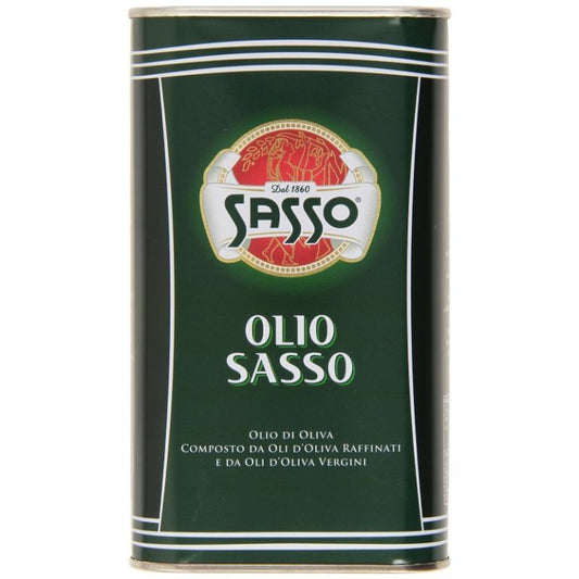 SASSO : "OLIO DI OLIVA" OLIVE OIL 1LITER/33.8OZ. 10PZ